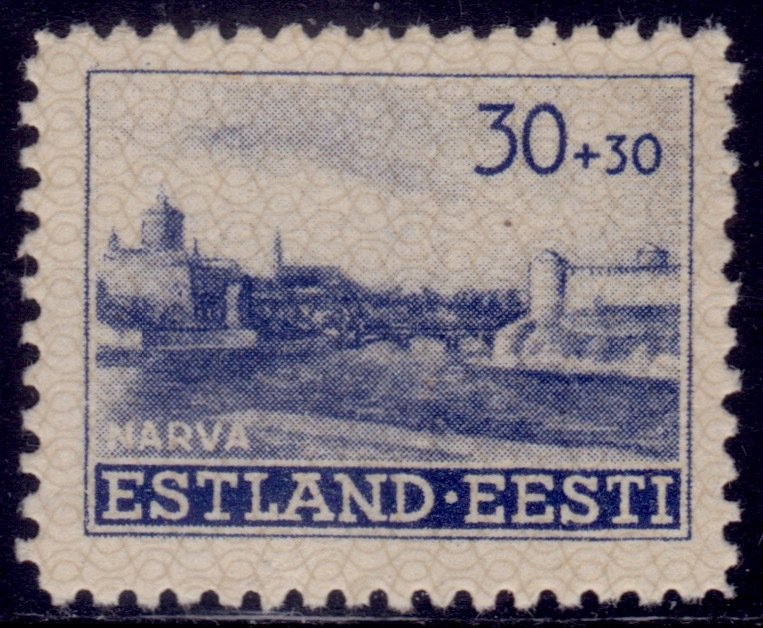 Estonia, 1941, German Occupation, Narva, 30+30k, sc#NB3, MNH