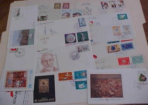 TURKEY  20 DIFF. FDC 1963-1993  CACHET UNADDRESSED