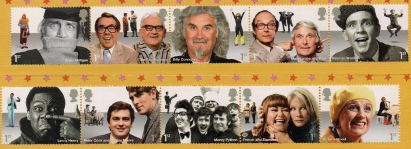 Great Britain Sc 3381-90 2015 Comedy Greats stamp set mint NH