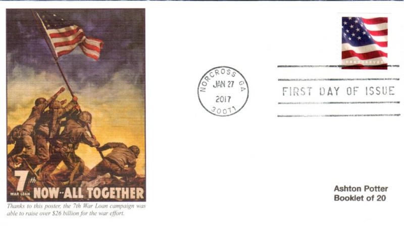 #5158 US Flag Fleetwood FDC