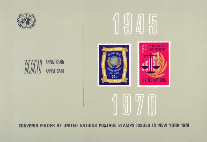 United Nations New York (Souvenir Year Set) Mint 1970 