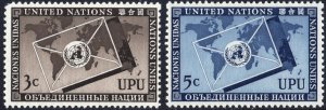 SC#17-18 3¢ & 5¢ United Nations: Universal Postal Union (1953) MNH