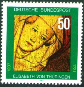 Germany Scott 1363 MNH** 1981 St. Elizabeth stamp