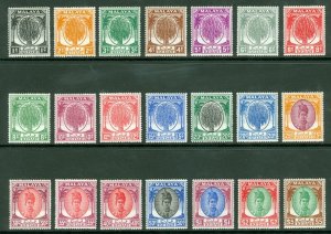 SG 76-90 Malaya Kedah 1950-55. 1c-$5 set of 21. Fresh mounted mint CAT £170