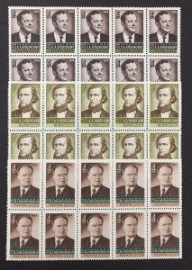 Russia 1973-4 #4155-7, Wholesale lot of 20, Portraits, MNH, CV $30.