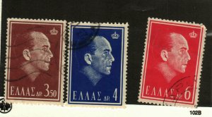 Greece #784-5, 787 used