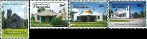 Micronesia 2007 - Christmas Churches - Set of 4 Stamps - Scott #756-9 - MNH