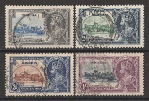 NIGERIA 1935 KGV Silver Jubilee set 1½d to 1/-.