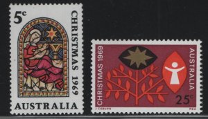 AUSTRALIA  466-467  MINT HINGED  SET