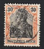  Germany - 1905 Germania 25pf - Wmk. Lozenges  (2918)