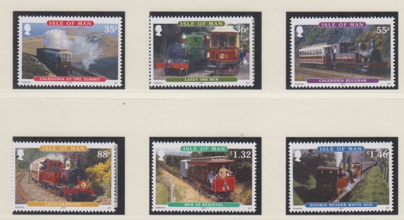 Isle of Man 2010 - Railways & Trams ,  Set  6 - U/Mint