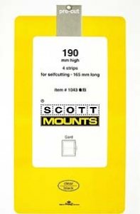 Scott Mounts Black,165/190 mm  (pkg 4)  (01043B)