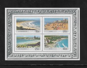 South Africa Stamps: 1983 Beaches Issue #625a; Souvenir Sheet/4; MNH