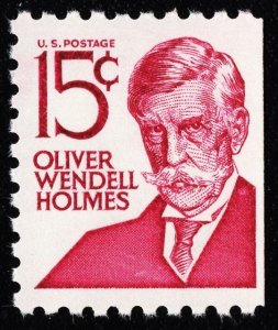 US 1288b MNH VF 15 Cent Oliver Wendall Holmes Mottled Tagging, Dull Gum