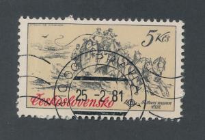 Czechoslovakia 1981  Scott 2346 CTO - 5k, mail coach WIPA'81