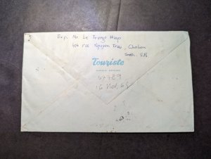 1965 Vietnam Airmail Cover Saigon to Lexington VA USA