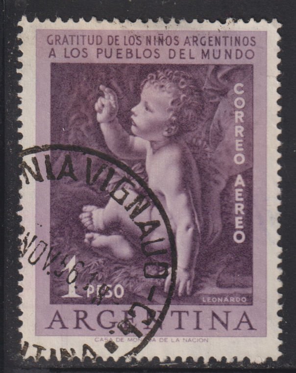 Argentina C62 Jesus by: Leonardo da Vinci 1956