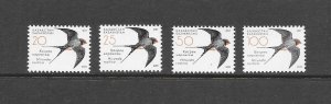 BIRDS - KAZAKHSTAN 558-61  MNH