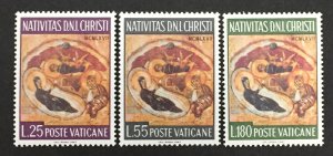 Vatican City 1967 #458-60, Christmas, MNH.