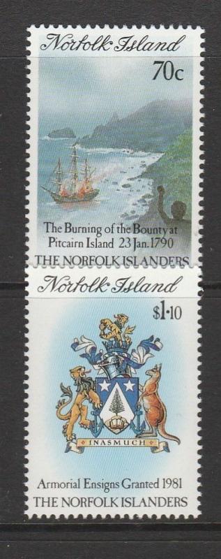 Norfolk islands 1990 History Norfolkers 1st series UM SG 477/8