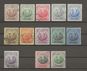 BARBADOS 1916/19 SG 181/91, 199/200 USED Cat £365