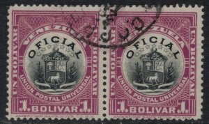 Venezuela #O23 pair  CV $4.00