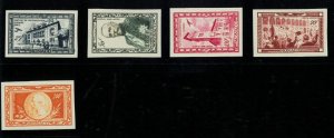 P2703 - MONACO STAMPS IMPERFORATED P.A. YVERT 36/41 (38 MISSING) MNH-