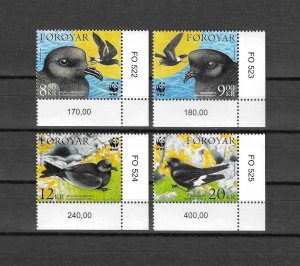 FAROE ISLANDS 2005 WWF SG 479/82 MNH Cat £23.25