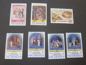 Nicaragua 1974 Sc 954-56,969-72 MNH