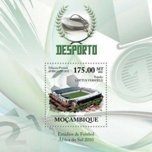 Mozambique 2010 MNH - Football Stadiums of South Africa 2010. Sc 2014, Mi 3687