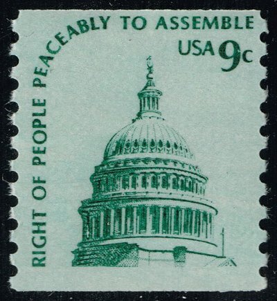 1616 9c Capitol Dome Coil Mint  NH OG VF