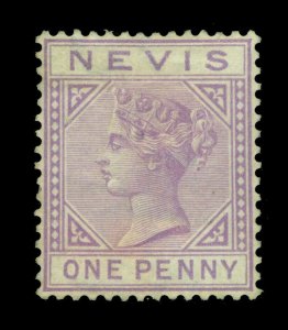 British Colonies - NEVIS 1880 Victoria  1p violet   Scott # 19 unused VF