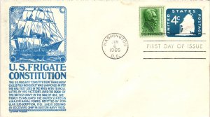 #U549 Old Ironsides Stamped Envelope – Anderson Cachet  Scand