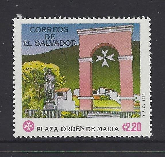 EL SALVADOR PLAZA MILITARY ORDER of MALTA Sc 1374 MNH 1994