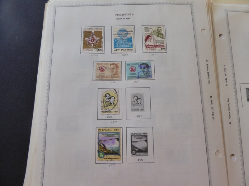 Philippines 1978-1991 Stamp Collection on Album Pages