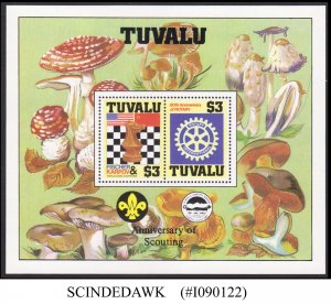 TUVALU 1986 WORLD CHESS CHAMPIONS / ROTARY INTERNATIONAL / SCOUTING MIN/SHT MNH