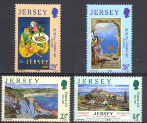 Jersey Sc# 1071-1074 MNH 2003 Poster Art