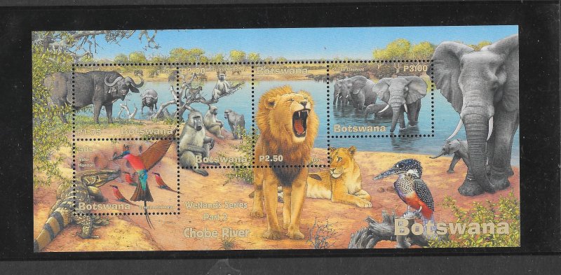 BOTSWANA - CLEARANCE #730a ANIMALS M/S MNH