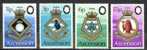 Ascension Sc# 156-159 MNH 1972 Naval Coats of Arms