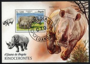 ANGOLA 2018 - Rhinoceros/ minisheet