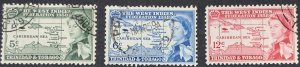 TRINIDAD AND TOBAGO 1958 FEDERATION SET SG282/283 FINE USED