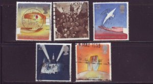 Great Britain Sc 1611-5 1995 World War II stamps used