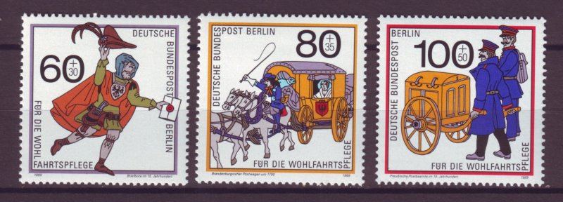 J24995 JLstamps 1989 germany berlin set mnh #9nb272-4 the mail