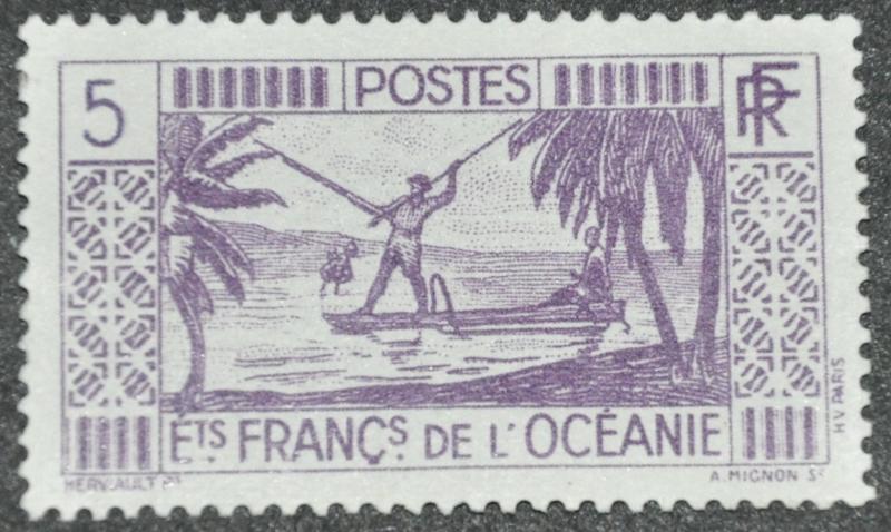 DYNAMITE Stamps: French Polynesia Scott #84  UNUSED