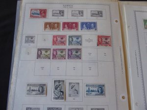 Gambia 1869-1985 Stamp Collection on Scott Specialty Stamp Album Pages