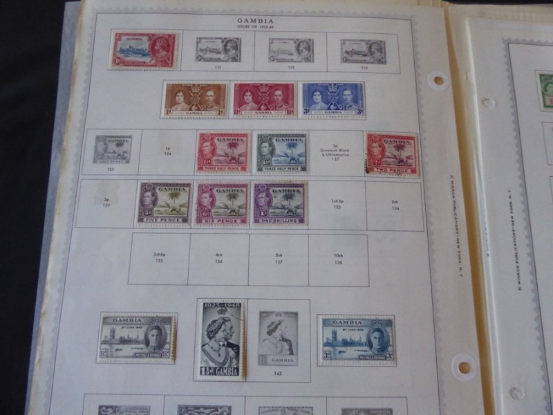 Gambia 1869-1985 Stamp Collection on Scott Specialty Stamp Album Pages