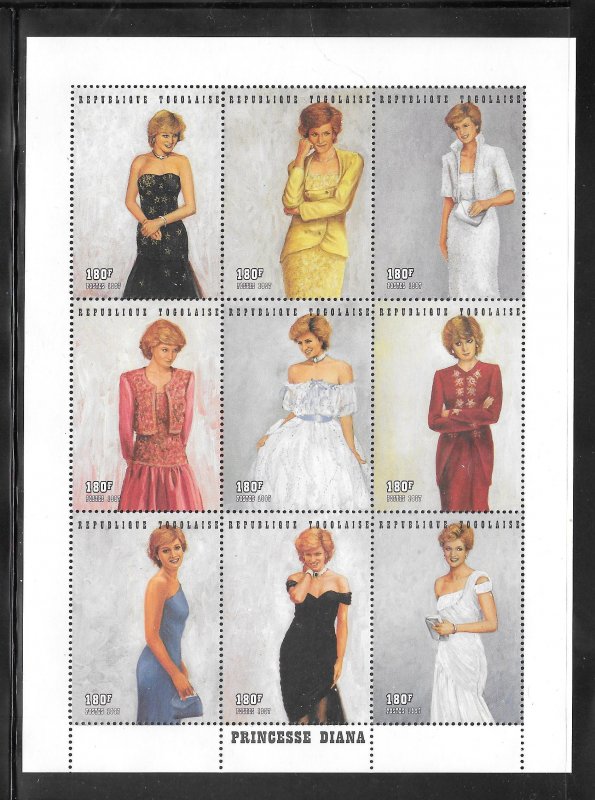 Togo #1798 MNH Diana, Princess of Wales Souvenir Sheet (12763)