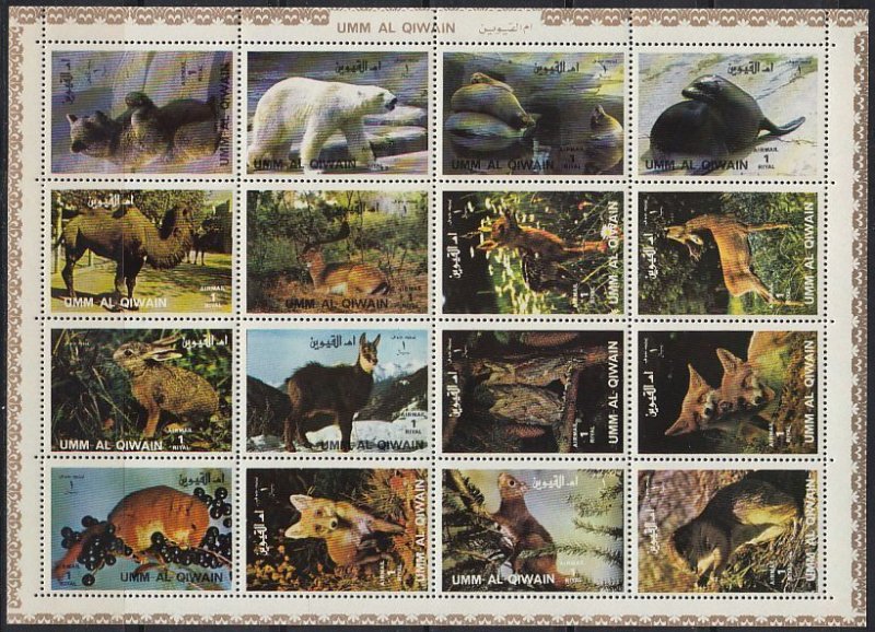 1972 Umm Al Qiwain 1130-1145KL Fauna 8,00 €​​​​​​​