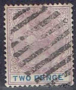 Lagos, Scott #18; 2p Queen Victoria, Wmk 2, Used