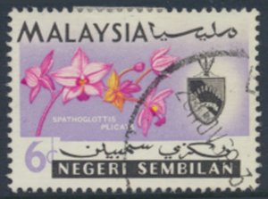 Negri Sembilan  SC# 79 Used  Orchids Flowers see details & scans